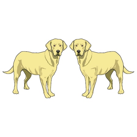 Signmission Labrador Retriever Dog Decal, Dog Lover Decor Vinyl Sticker D-18-Labrador Retriever